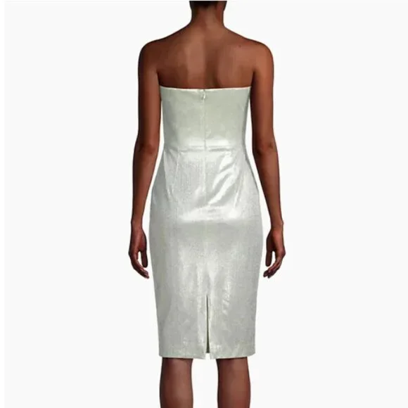 Black Halo Divina Metallic Sheath Dress Size 6 NWT - Picture 5 of 13